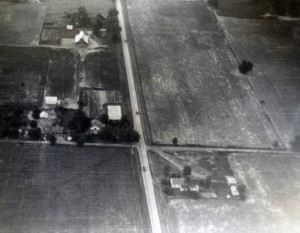 Aerial View of Farms